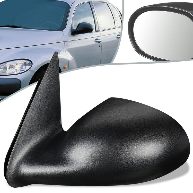 RETROVISOR MIRROR - 01-03 CHRYSLER PT CRUISER - POWERED - OEM - LEFT - TEXTURED/BLACK