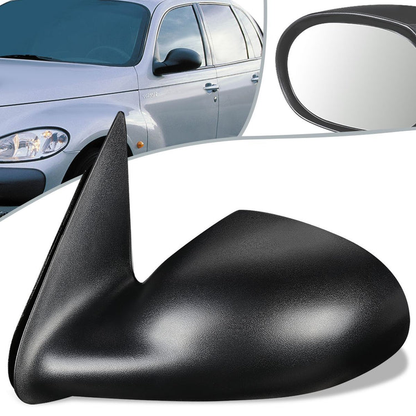 RETROVISOR MIRROR - 01-03 CHRYSLER PT CRUISER - POWERED - OEM - LEFT - TEXTURED/BLACK