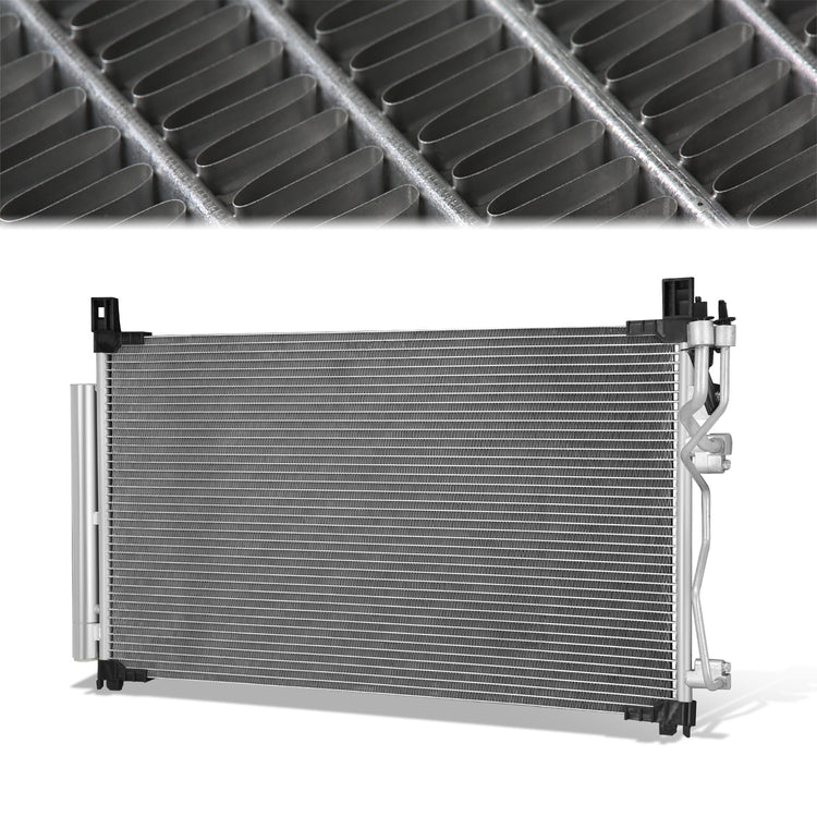 CONDENSADOR HYUNDAI SONATA 2015-2019 - FOR 2.4L MODEL - ALUMINUM - SILVER