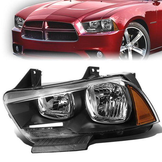 FAROS OE STYLE - 11-14 DODGE CHARGER - W/ HALOGEN HEADLAMPS - H11 LOW BEAM / 9005 HIGH BEAM - LEFT