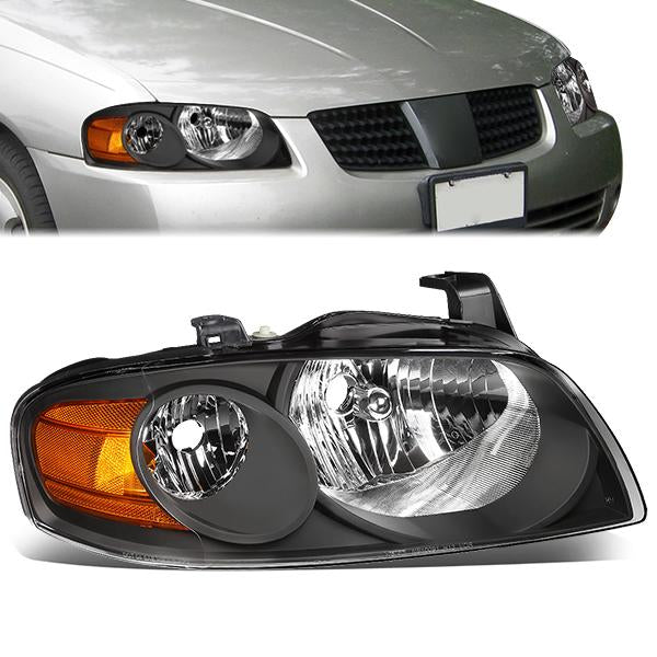 FAROS OE STYLE - 04-06 NISSAN SENTRA - USES H13 HIGH/LOW BEAM BULBS - BLACK HOUSING - LEFT