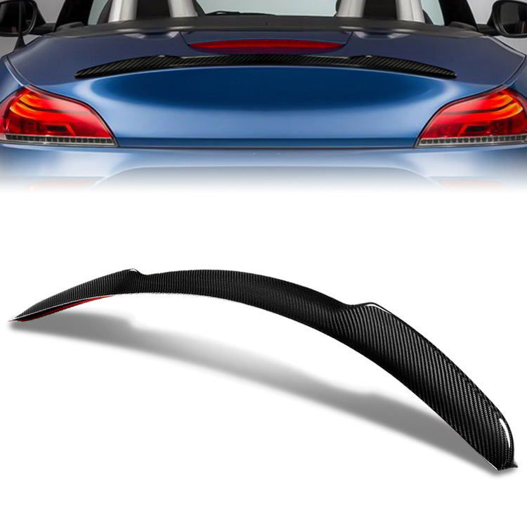 SPOILER CAR TRUNK SPOILER - 09-16 BMW Z4 - CARBON FIBER BLACK
