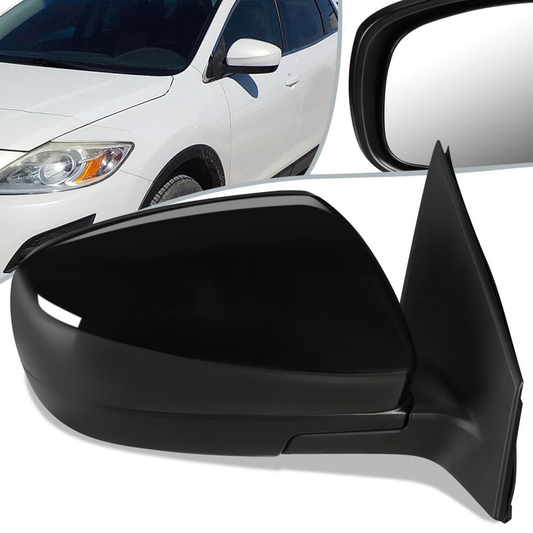 RETROVISOR MIRROR - OEM - 10-15 MAZDA CX-9 - POWERED - HEATED - PAINTABLE - BLACK - RIGHT