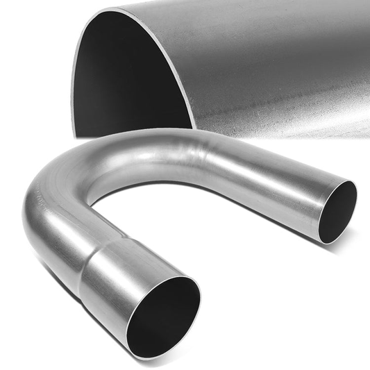nan EXHAUST PIPE TUBING - U-BEND - 1PC - 2.5"-2.65" FLARED - OD CUSTOM 180 DEGREE - 18 GAUGE - MANDREL - STAINLESS STEEL