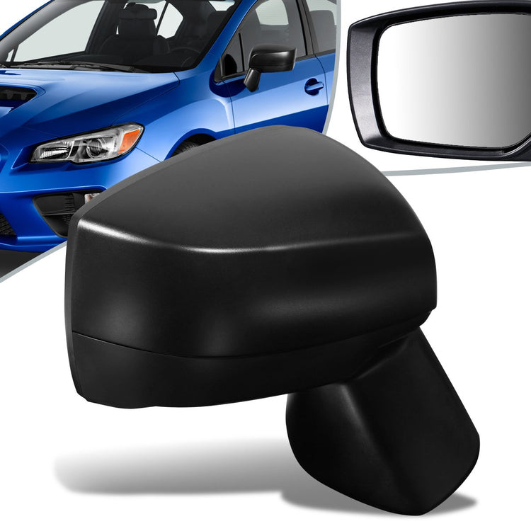 RETROVISOR MIRROR - OEM - 15-16 SUBARU IMPREZA - POWERED - HEATED - FOLDING - TEXTURED - BLACK - RIGHT