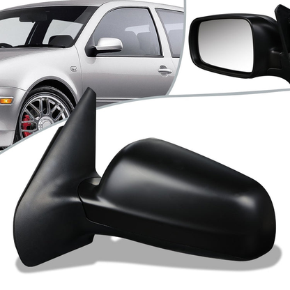 RETROVISOR MIRROR - OEM - 98-03 VOLKSWAGEN GOLF - POWERED - HEATED - FOLDING - LEFT - BLACK