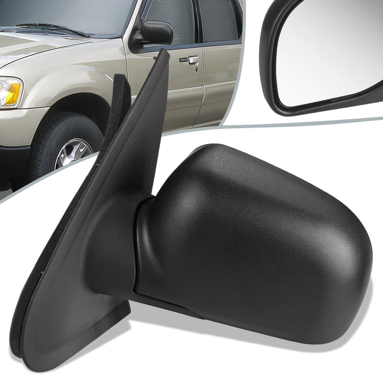 RETROVISOR MIRROR - OEM - 95-01 FORD EXPLORER / 01-03 FORD EXPLORER SPORT / SPORT TRAC / 97-01 MERCURY MOUNTAINEER - POWERED - TEXTURED - BLACK - LEFT