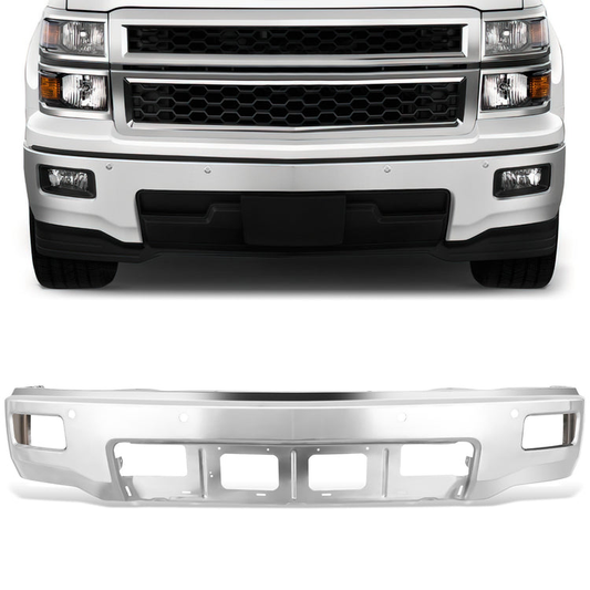 DEFENSA 14-15 CHEVROLET SILVERADO 1500 - FITS MODELS WITH FOG LAMPS & PARKING AID SENSORS - CHROME