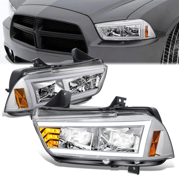 FAROS DODGE CHARGER 2011-2014 HEADLIGHT CHROME