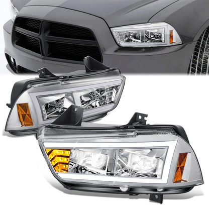 FAROS DODGE CHARGER 2011-2014 HEADLIGHT CHROME