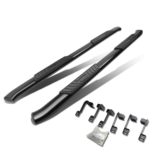 ESTRIBOS 5" - OVAL - 45 DEG - 11-16 RAM 1500, 2500, 3500 / 2010 DODGE RAM 2500, 3500 / 09-10 DODGE RAM 1500 - CREW CAB - BLACK