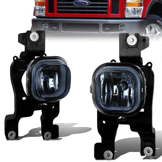 FAROS DE NIEBLA 08-10 FORD F-250, F-350, F-450, F-550 SUPER DUTY - 2/4-DR - NO SWITCH - H10 BULB - SMOKE
