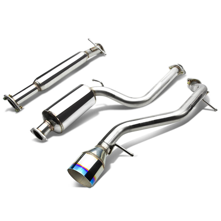 TUBERIA CATBACK CATBACK - 00-04 FORD FOCUS - SINGLE BURNT TIP - STAINLESS STEEL