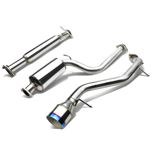 TUBERIA CATBACK CATBACK - 00-04 FORD FOCUS - SINGLE BURNT TIP - STAINLESS STEEL