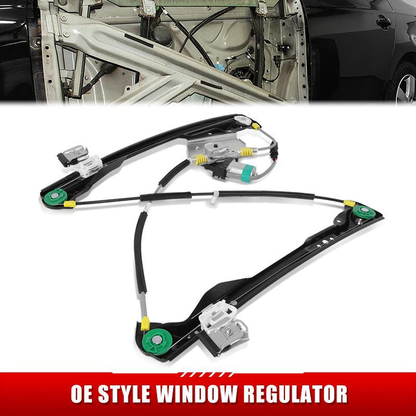 REGULADOR DE VENTANA WINDOW MOTORS & REGULATORS - FORD FOCUS 2000-2007 - LX, SE, ZX4, ZX5, ZXW - METALLIC - BARE STEEL / PLASTIC