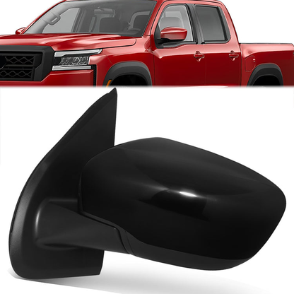 RETROVISOR MIRROR - OE STYLE - NISSAN FRONTIER 22-24 - WITH POWER WITH BLIND SPOT - DRIVER SIDE - PAINT TO MATCH - BLACK