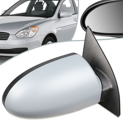 RETROVISOR MIRROR - OEM - 06-09 HYUNDAI ACCENT - POWERED - GRAY - RIGHT