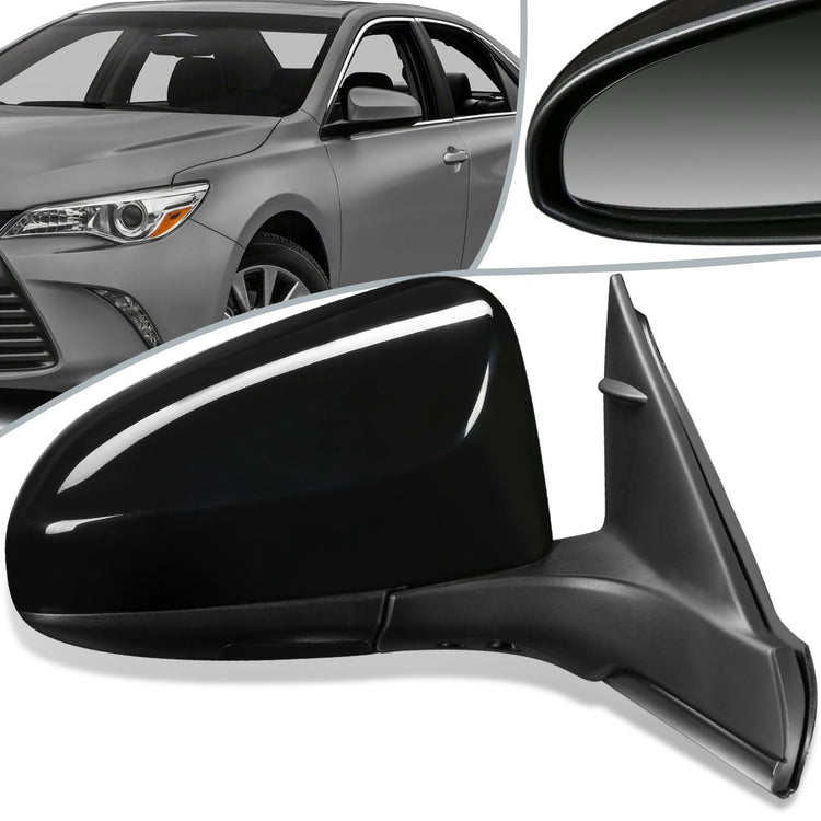 RETROVISOR MIRROR - OEM - 15-17 TOYOTA CAMRY - POWERED - HEATED - PAINTABLE - RIGHT - BLACK