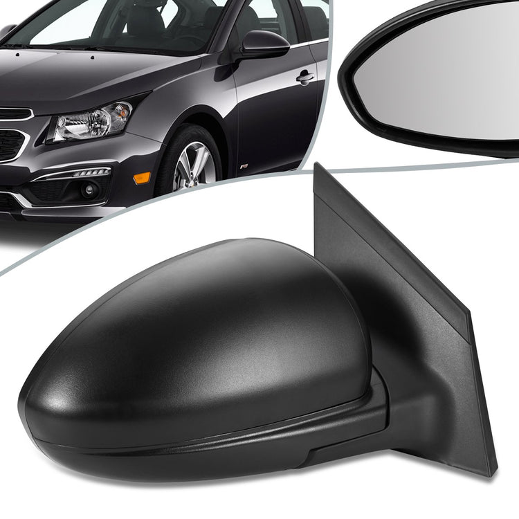 RETROVISOR MIRROR - OEM - 11-15 CHEVY CRUZE - POWERED - FOLDING - TEXTURED - BLACK - RIGHT