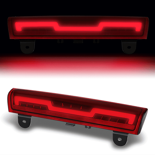 LUZ DE FRENO 3RD BRAKE LIGHT - 05-06 CHEVY SONORA / 00-06 SUBURBAN 1500 / 00-06 SUBURBAN 2500 / 00-06 TAHOE / 00-06 GMC YUKON / 01-06 YUKON XI 1500 / 01-06 YUKON XI 2500 - FITS MODELS WITH LIFTGATE STYLE REAR DOORS - STANDARD CAB ONLY - SEQUENTIAL CHASE
