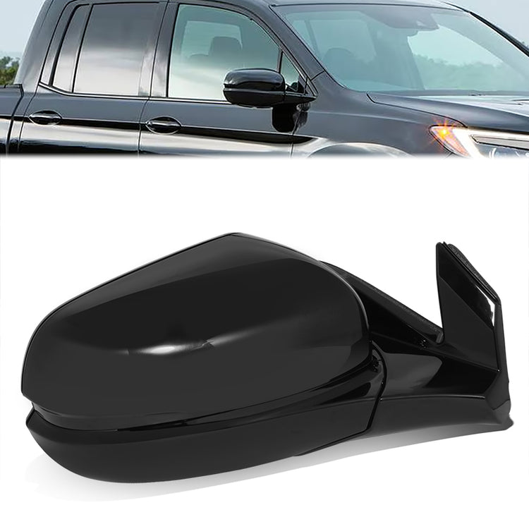 RETROVISOR MIRROR - OE STYLE - HONDA RIDGELINE 17-20 - WITH POWER - PASSENGER SIDE - PAINT TO MATCH - BLACK
