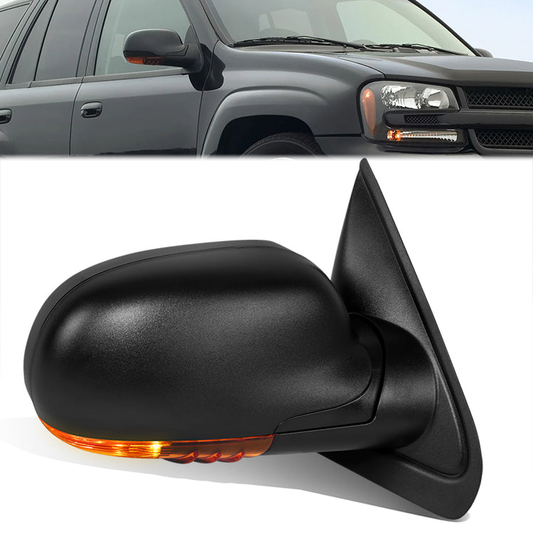 RETROVISOR MIRROR - OE STYLE - CHEVROLET TRAILBLAZER 04-07 - WITH POWER WITH HEATED GLASS - PASSENGER SIDE - PAINT TO MATCH - BLACK