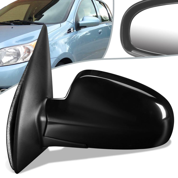 RETROVISOR MIRROR - OEM - 09-11 CHEVY AVEO5 / 09-10 PONTIAC G3 - POWERED - HEATED - PAINTABLE - BLACK - LEFT