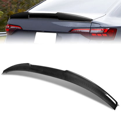 SPOILER CAR TRUNK SPOILER - 19-22 VOLKSWAGEN JETTA - CARBON FIBER BLACK