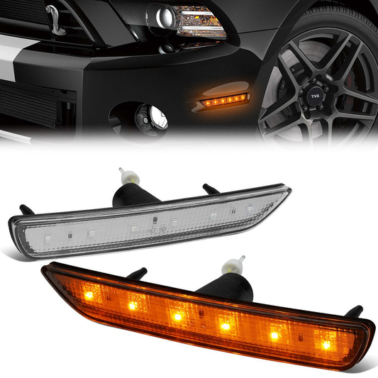 CUARTOS LUZ 10-14 FORD MUSTANG - LED - CLEAR