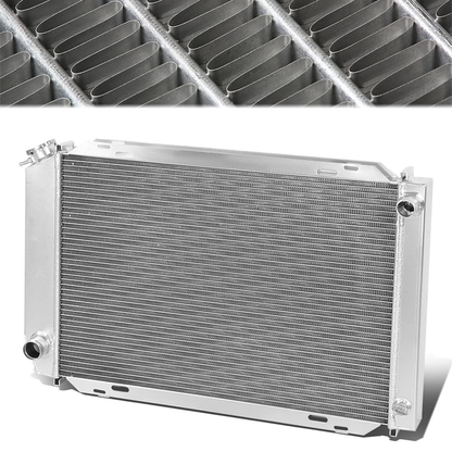 RADIADOR DE ALUMINIO RADIATOR - 3 ROWS - 79-93 FORD MUSTANG / 80-87 THUNDERBIRD, MERCURY COUGAR / 83-86 LTD, MARQUIS / 81-82 GRANADA / 80-83 FAIRMONT / 82-87 LINCOLN CONTINENTAL / 84-92 MARK VII / 80-86 CAPRI / 1985 GRAND MARQUIS / 78-83 ZEPHYR -