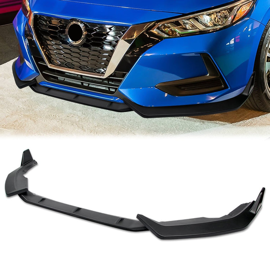 LIP FRONTAL 20-22 NISSAN SENTRA - REQUIRES DRILLING BUMPER FOR INSTALLATION - 3PC - MATTE BLACK
