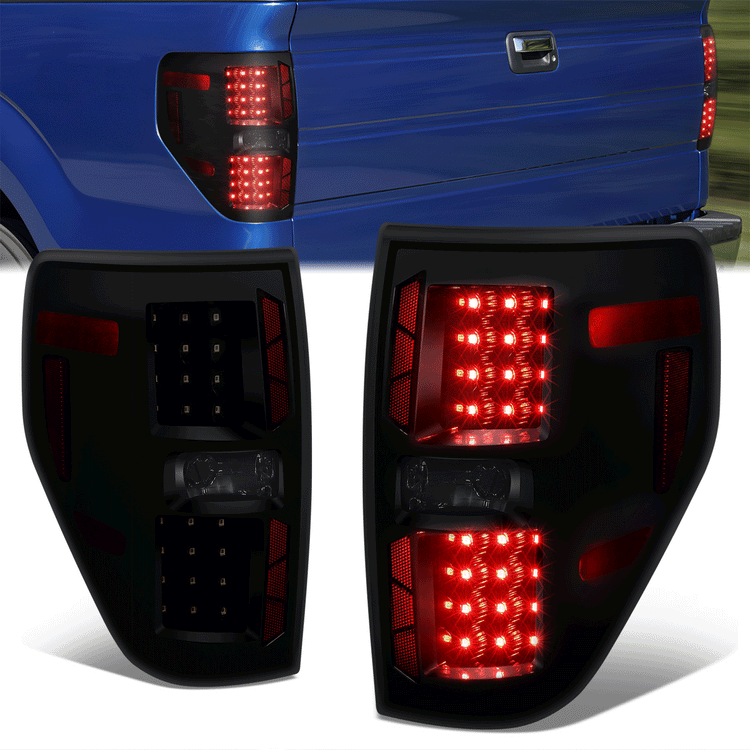 FAROS TRASEROS 09-14 FORD F-150 - LED - SMOKE LENS