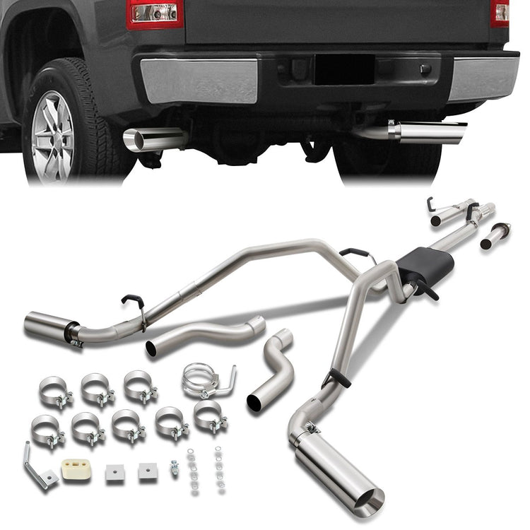 TUBERIA CATBACK CATBACK - 07-13 CHEVROLET SILVERADO 1500 5.3L CREW CAB WITH 5.5' BED / 07-08 CHEVROLET SILVERADO 1500 4.8L CREW CAB WITH 5.5' BED / 07-13 CHEVROLET SILVERADO 1500 5.3L EXTRA CAB WITH 6.5' BED / 07-08 CHEVROLET SILVERADO 1500 4.8L EXTRA CAB