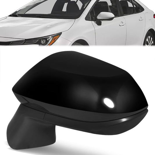 RETROVISOR MIRROR - OE STYLE - TOYOTA COROLLA 2020-2024 - WITH POWER WITH HEATED WITH BLIND SPOT - DRIVER LEFT SIDE - BLACK