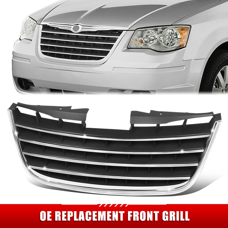 PARRILLA GRILLE - DG CRVN/VYGR&TOW&COUTY'08-'10/ GRILLE ASS'Y/ CHROME/DARK-GRAY/ (TOWN )//PARTS.NO,CH1200309//OEM NO,5113228AA