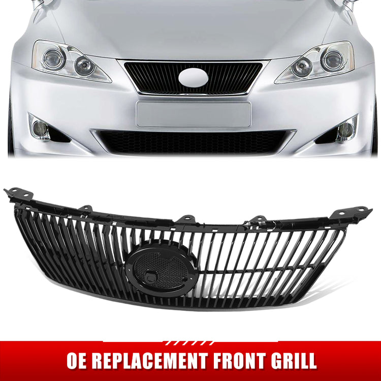 PARRILLA GRILLE - LX IS250/350 '06-'10/'11-'13/ GRILLE ASS'Y 08-10/ W/PRIMED BLACK/ (W/O PRE-COLLISION SYSTEM)//PARTS.NO,LX1200123//OEM NO,5311153120