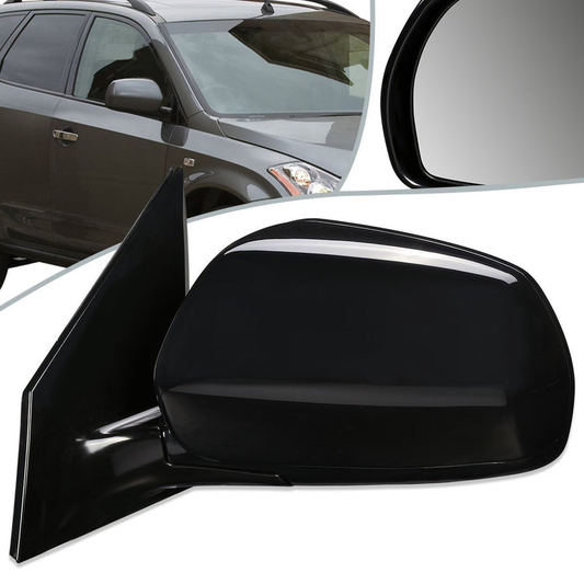 RETROVISOR MIRROR - OEM - 03-04 NISSAN MURANO - POWERED - HEATED - PAINTABLE - BLACK - LEFT