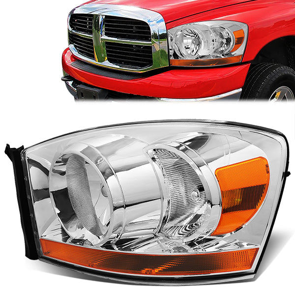 FAROS OE STYLE - 07-08 DODGE RAM 1500 PICKUP / 07-09 DODGE RAM 2500 PICKUP / 07-10 DODGE RAM 3500 PICKUP / 08-10 DODGE RAM 4500 / 08-10 DODGE RAM 5500 - FITS MODELS WITHOUT QUAD HEADLAMPS - H13 HEADLIGHT / 3157A PARKING - LEFT