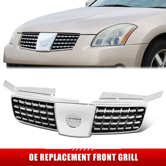 PARRILLA GRILLE - DS MAXMA '04-'06/'07-'08/ GRILLE ASS'Y 04-06/ CHROME/DARK-GREEN//PARTS.NO,NI1200203//OEM NO,620707Y00A