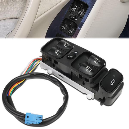 INTERRUPTOR ELEVADOR ELECTRICO 05-07 MERCEDES-BENZ C230 / 01-05 MERCEDES-BENZ C240 / 06-07 MERCEDES-BENZ C280 / 02-04 MERCEDES-BENZ C32 / 01-04 MERCEDES-BENZ C320 / 06-07 MERCEDES-BENZ C350 / 05-06 MERCEDES-BENZ C55 - DRIVER SIDE - BLACK