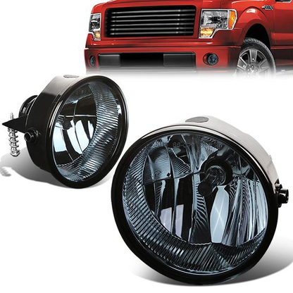 FAROS DE NIEBLA 11-14 FORD F-150 , LINCOLN MARK LT - 2/4-DOOR - NO SWITCH - 9140 BULB - SMOKE