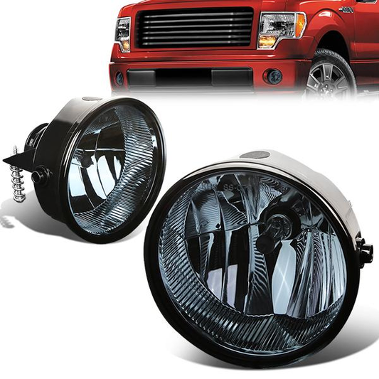 FAROS DE NIEBLA 11-14 FORD F-150 , LINCOLN MARK LT - 2/4-DOOR - NO SWITCH - 9140 BULB - SMOKE