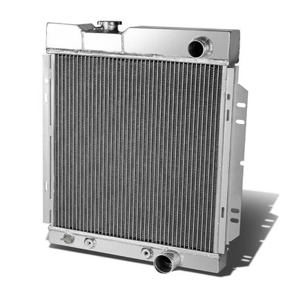 RADIADOR DE ALUMINIO RADIATOR - 3 ROWS - 64-66 FORD MUSTANG L6 V8 - FITS MANUAL TRANSMISSION MODELS