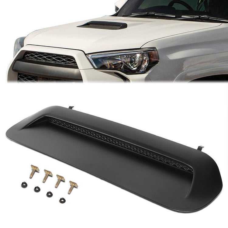 nan FRONT HOOD SCOOP - 10-21 TOYOTA 4RUNNER / 12-15 TOYOTA TACOMA - REQUIRES SPORT HOOD WITH 12-15 BULGE - BLACK