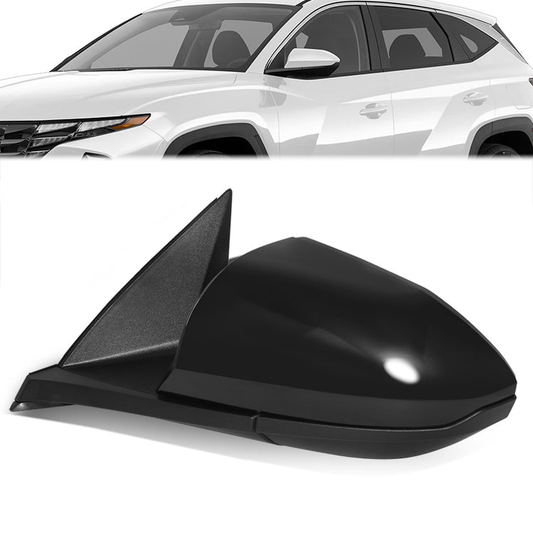 RETROVISOR MIRROR - OE STYLE - HYUNDAI SANTA CRUZ 2022-2024 - HYUNDAI TUCSON 2022-2024 - WITH POWER U.S BUILT - DRIVER LEFT SIDE - BLACK