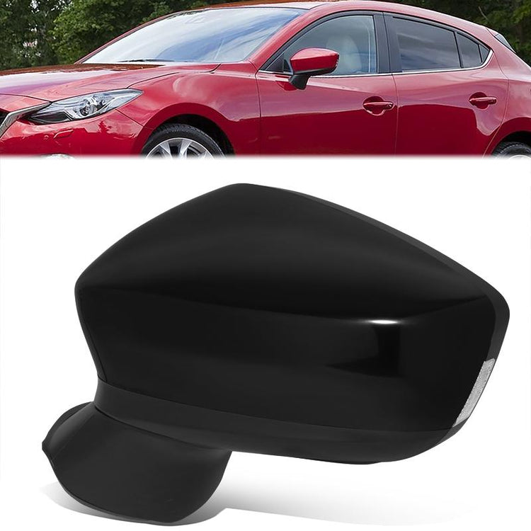 RETROVISOR MIRROR - MAZDA 3 2014-2016 - WITH POWER - WITH SIGNAL - WITH BLIND SPOT - OE STYLE - DRIVER LEFT SIDE