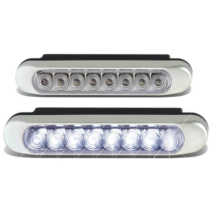 FAROS DE NIEBLA UNIVERSAL - 8 LED - DRL - TYPE-2 - CLEAR