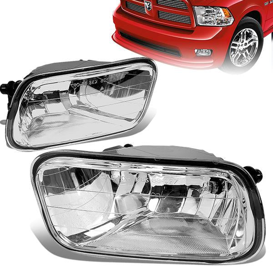 FAROS DE NIEBLA 09-10 DODGE RAM 1500 / 2010 RAM 2500, 3500 / 11-12 RAM 1500, 2500, 3500 2/4-DR - NO SWITCH - H10 BULB - CLEAR