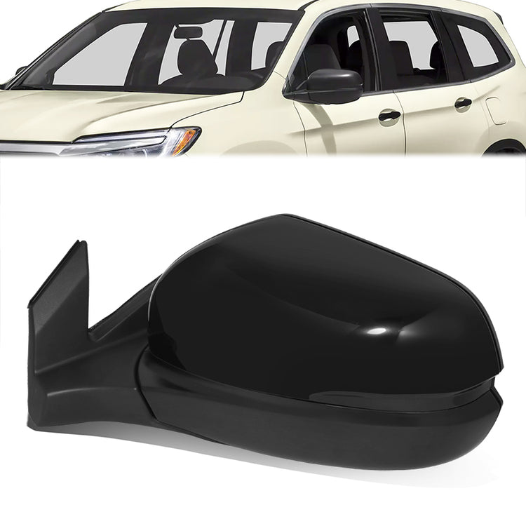 RETROVISOR MIRROR - OE STYLE - HONDA PILOT 17-18 - WITH POWER - AWD - DRIVER SIDE - PAINT TO MATCH - BLACK