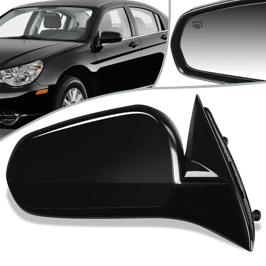 RETROVISOR MIRROR - OEM - 07-10 CHRYSLER SEBRING - POWERED - HEATED - PAINTABLE - BLACK - RIGHT